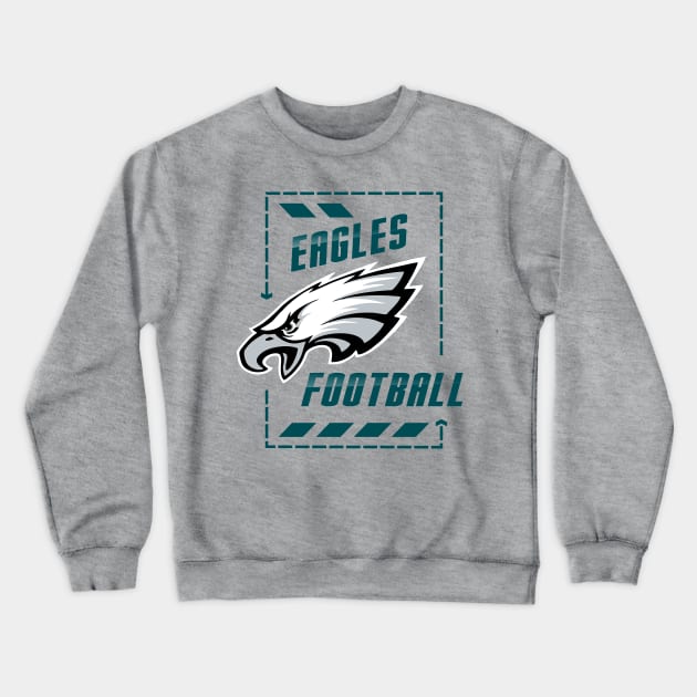 EAGLES FOOTBALL Crewneck Sweatshirt by Aldyz